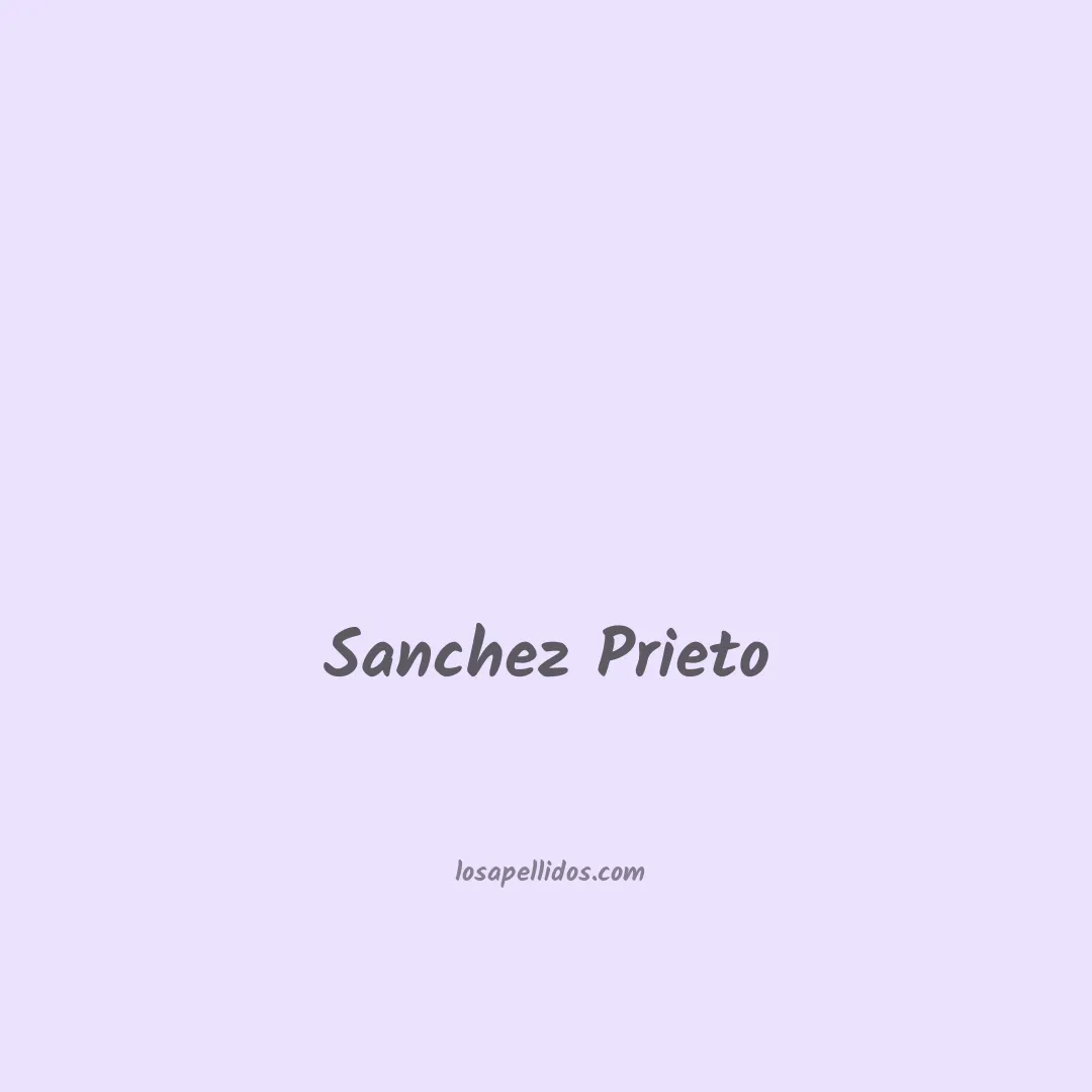 Sanchez prieto en chino