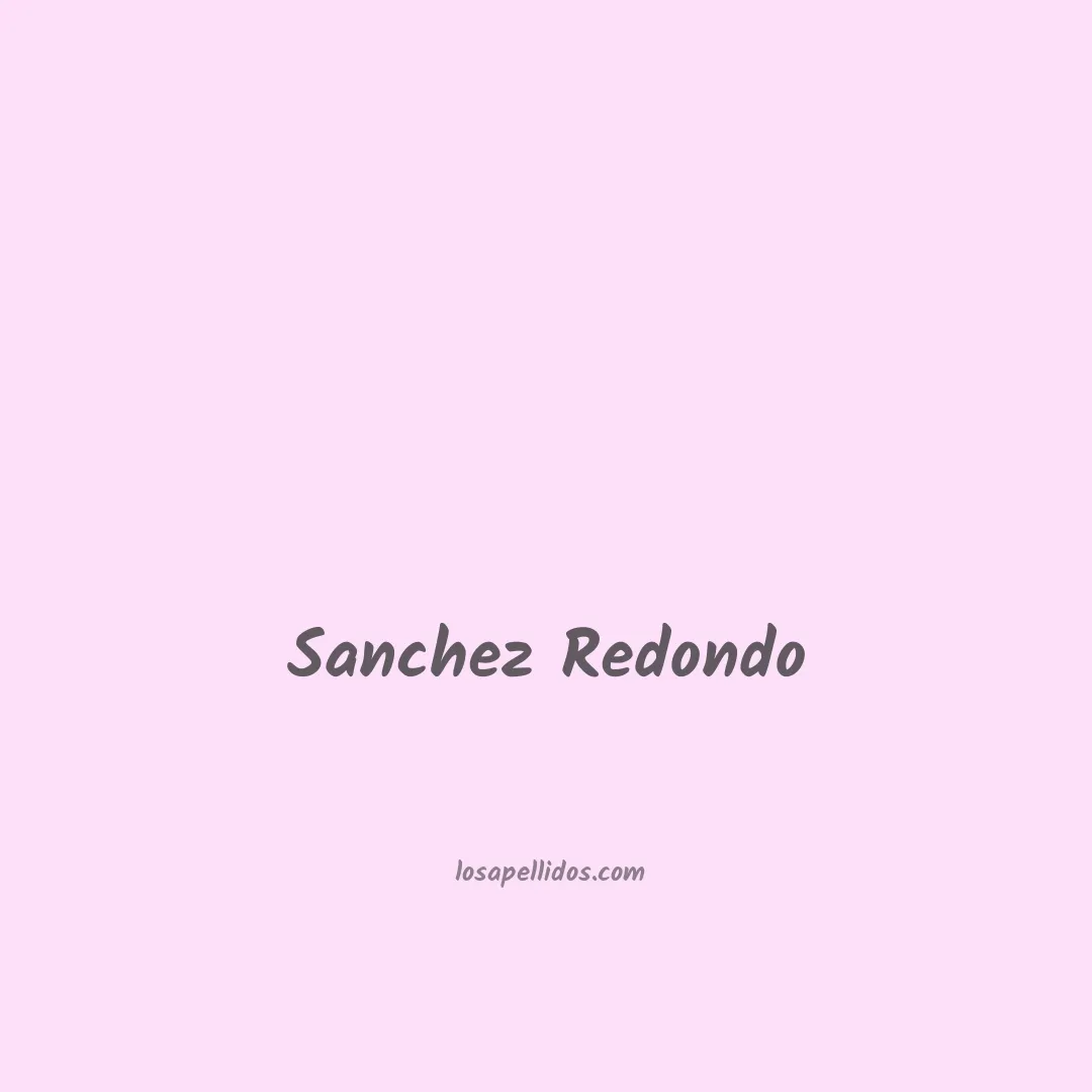 Sanchez redondo en chino