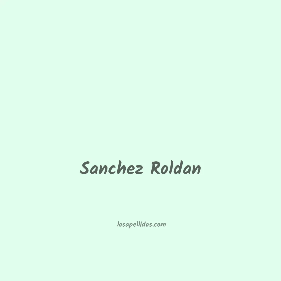 Sanchez roldan en chino