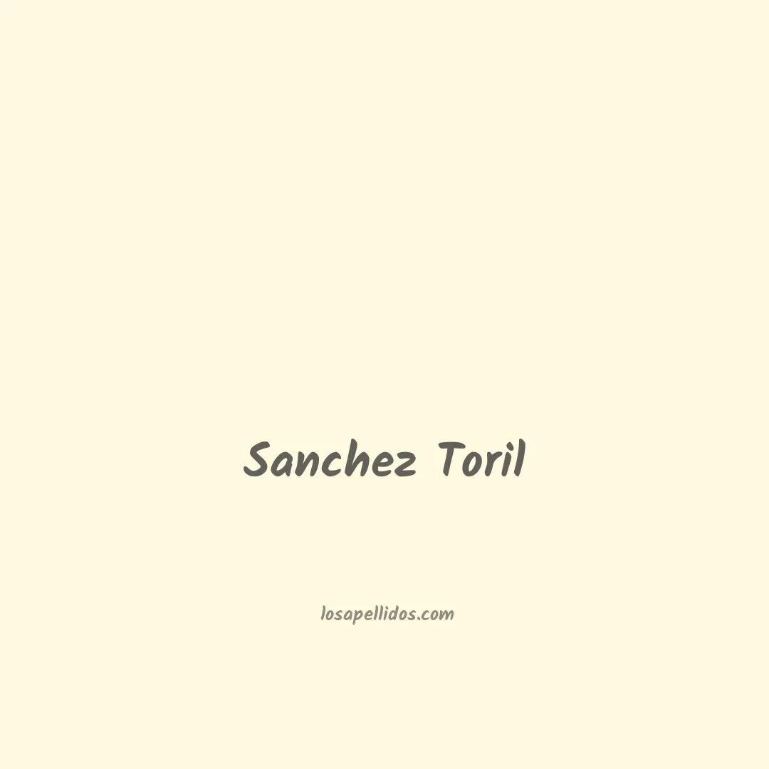 Sanchez toril en chino