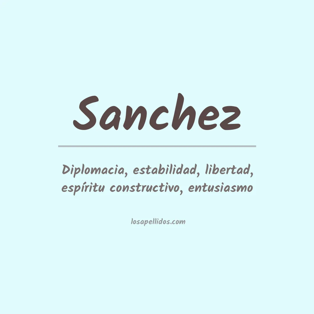 Apellido Sánchez