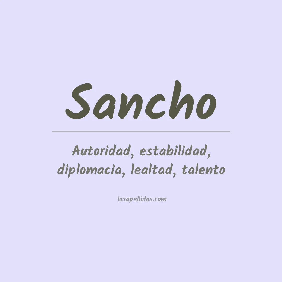 Apellido Sancho