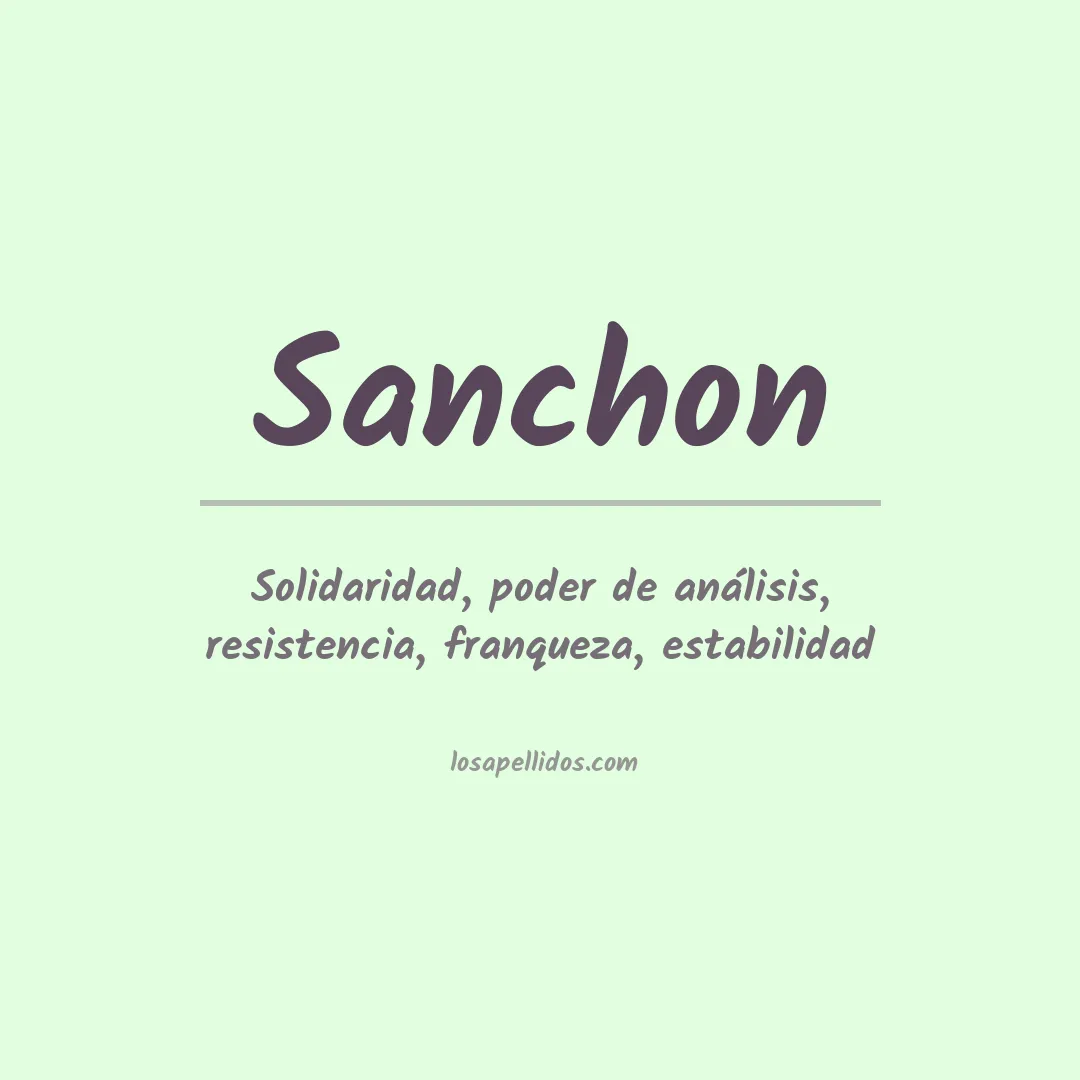 Apellido Sanchon