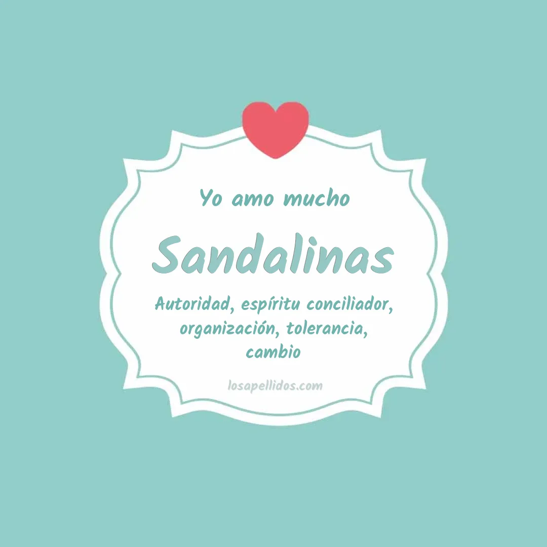 Yo amo mucho Sandalinas