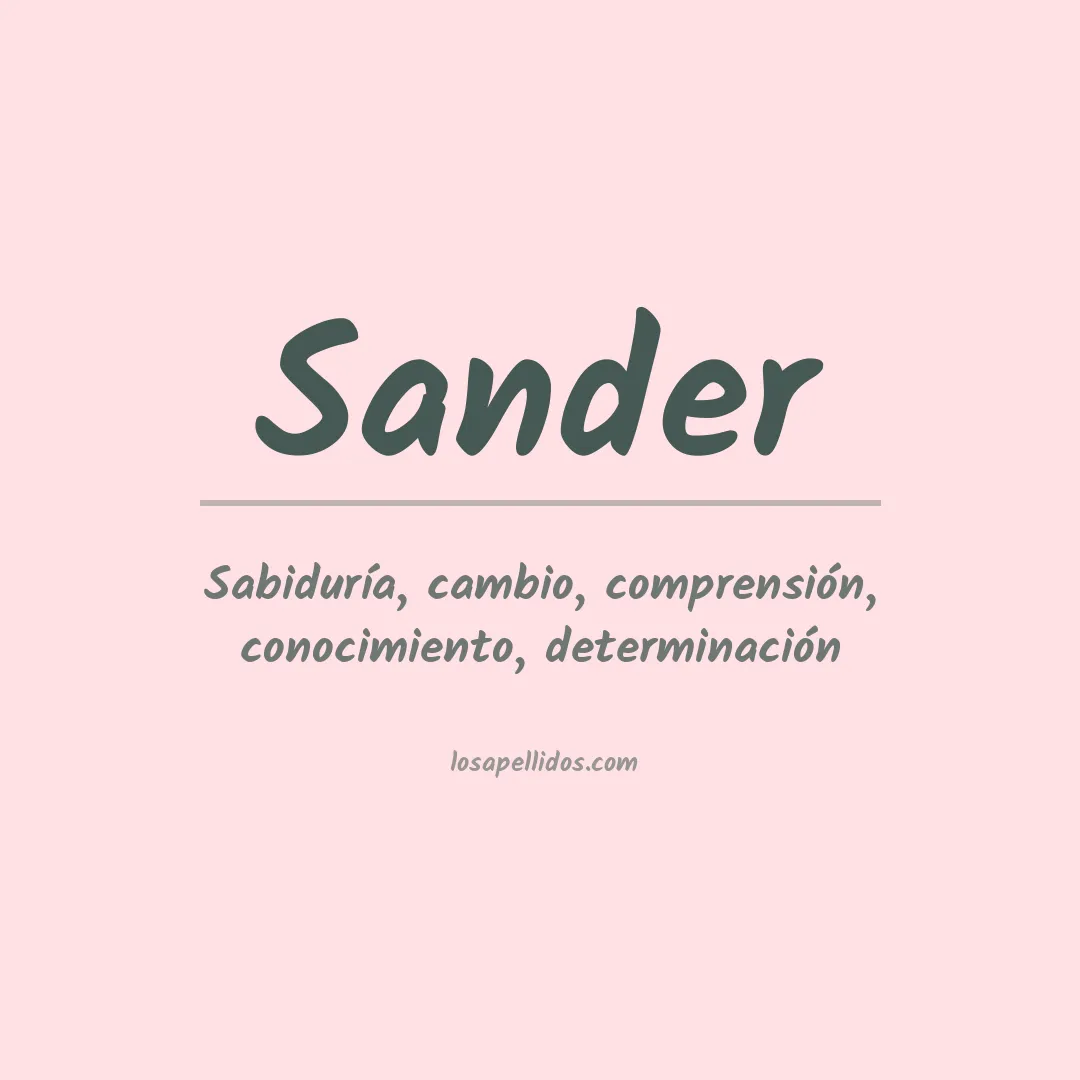 Apellido Sander