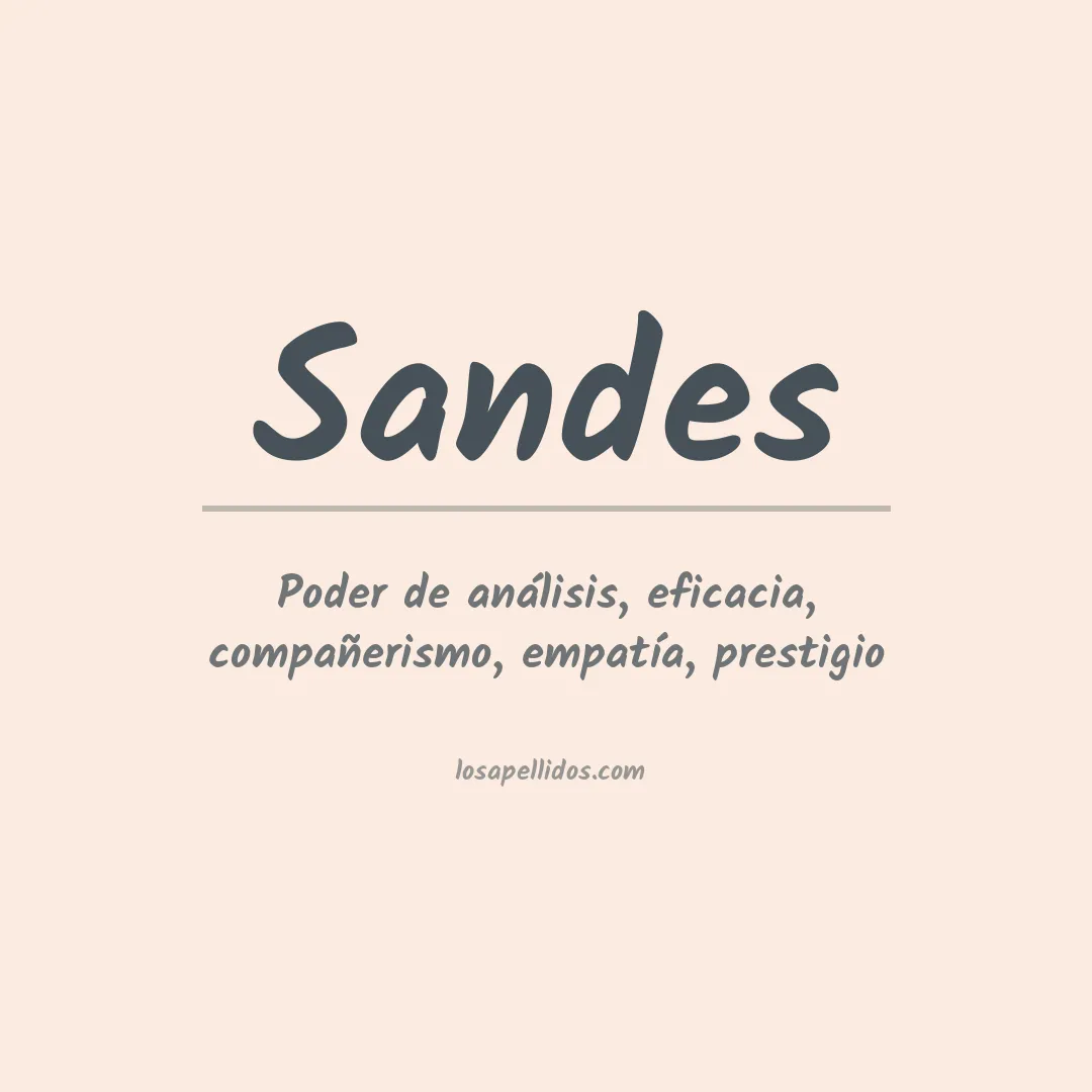 Apellido Sandes
