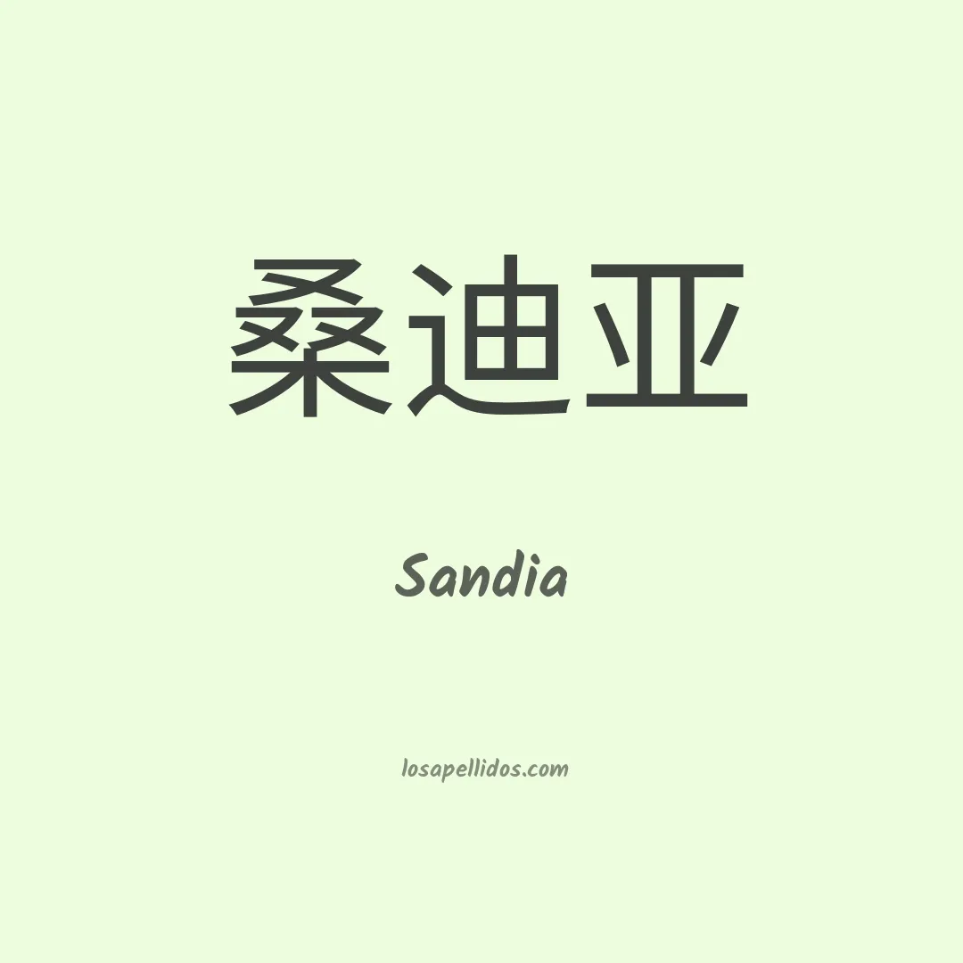 Sandia en chino