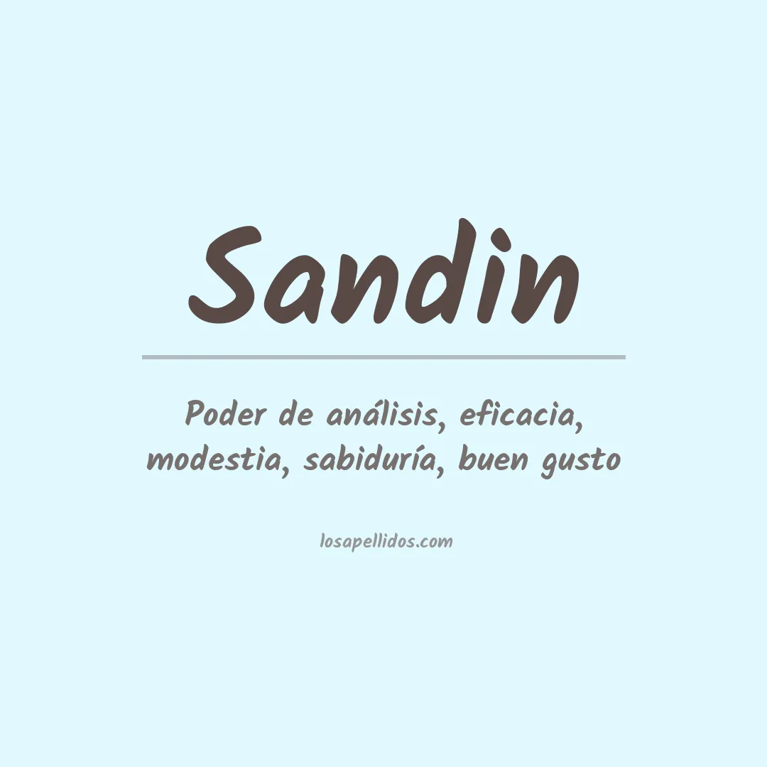 Apellido Sandin