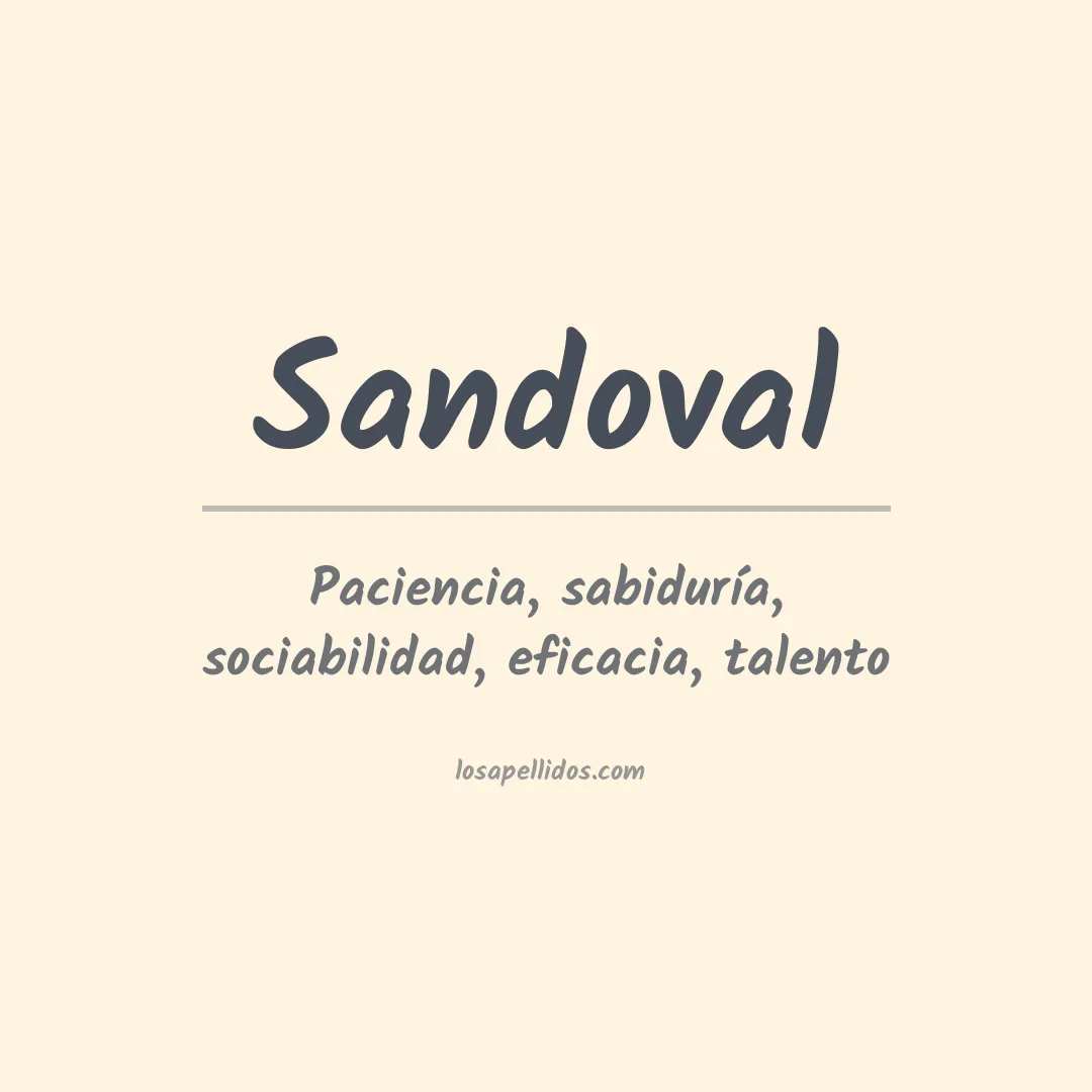 Apellido Sandoval