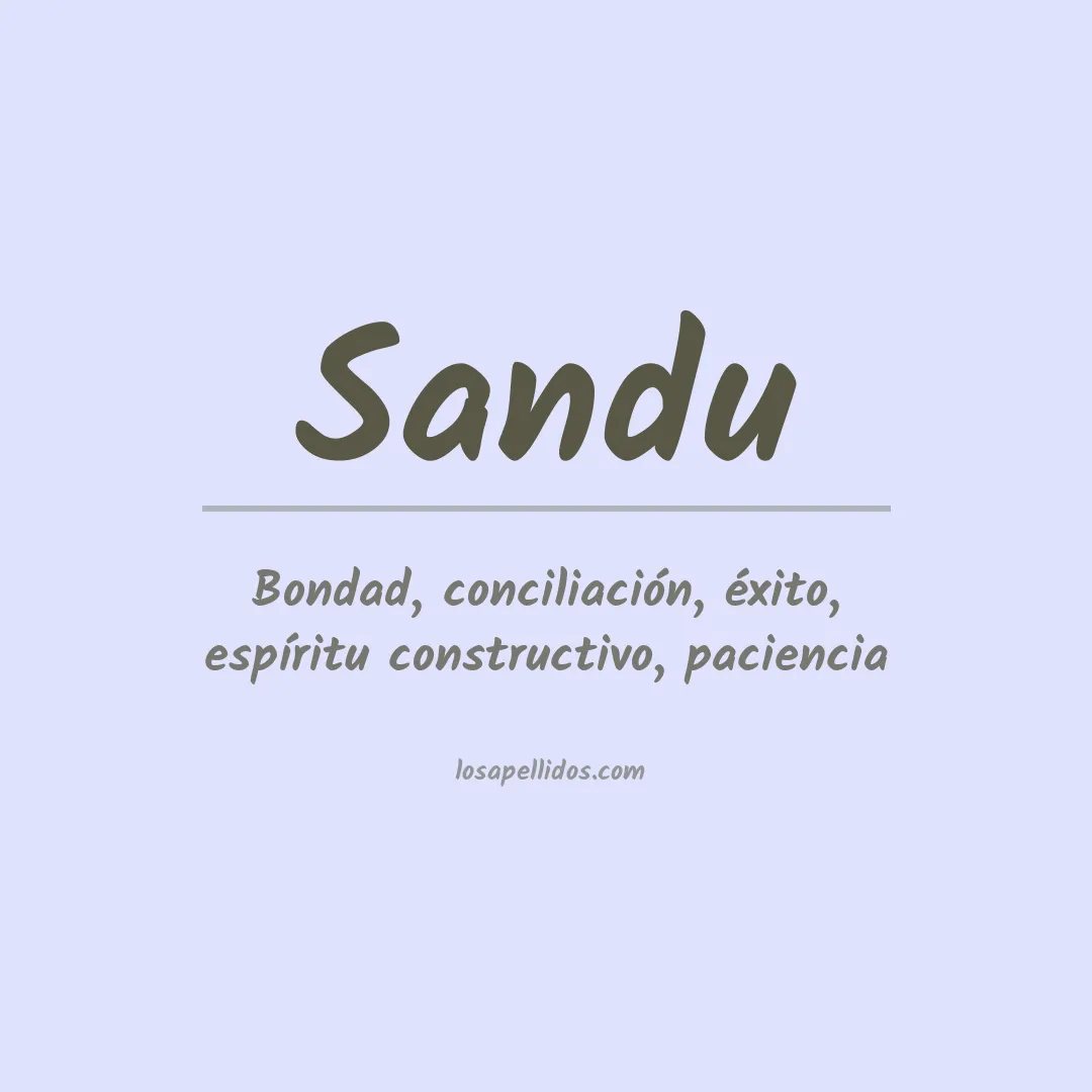 Apellido Sandu