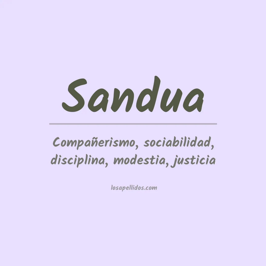 Apellido Sandua