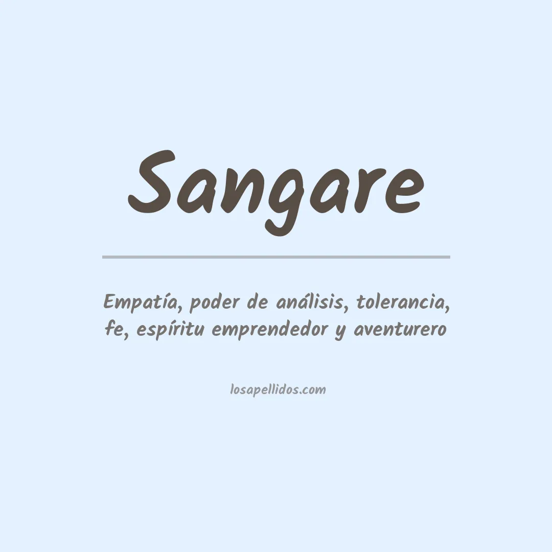 Apellido Sangare