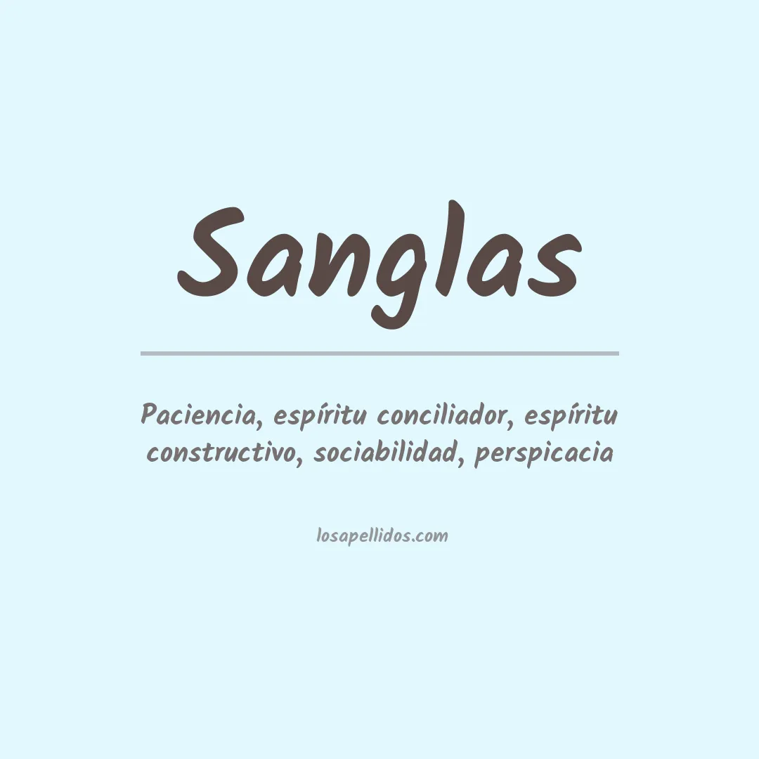 Apellido Sanglas