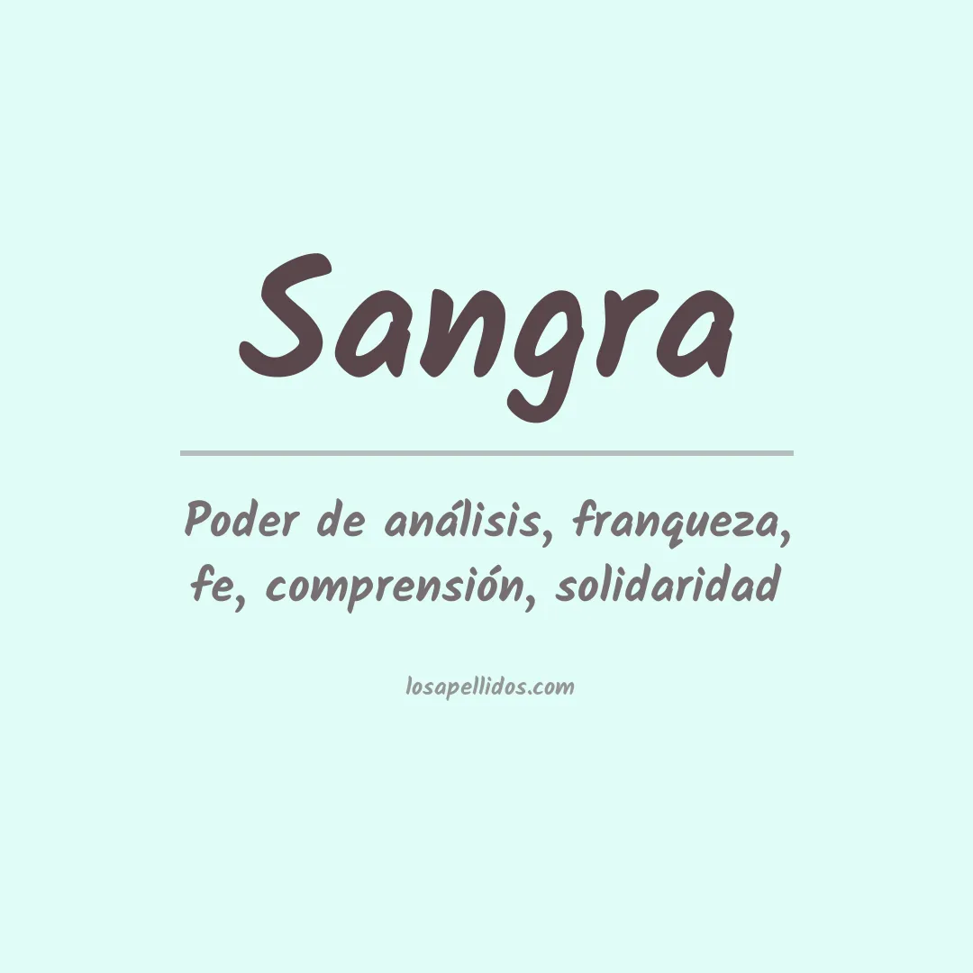 Apellido Sangra
