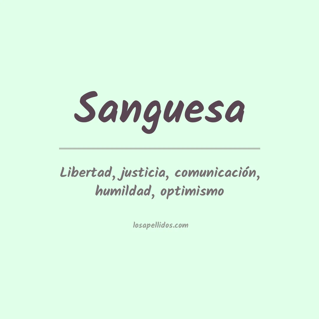 Apellido Sanguesa