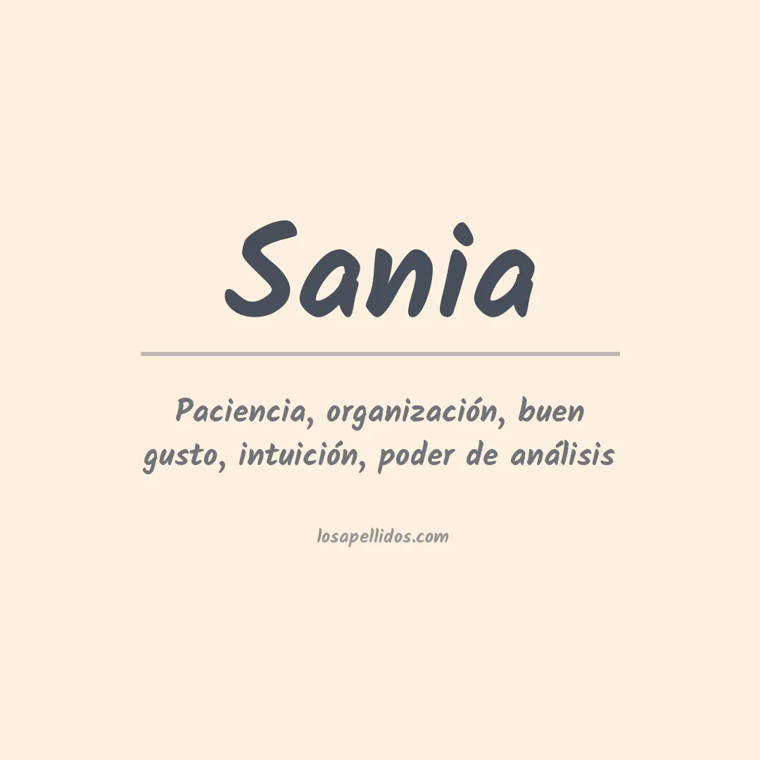 Apellido Sania