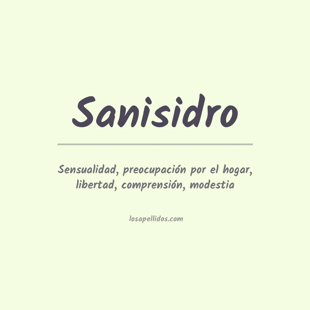 Apellido Sanisidro