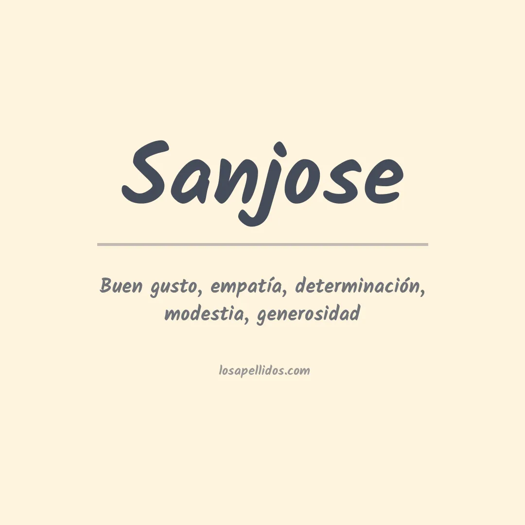 Apellido Sanjose
