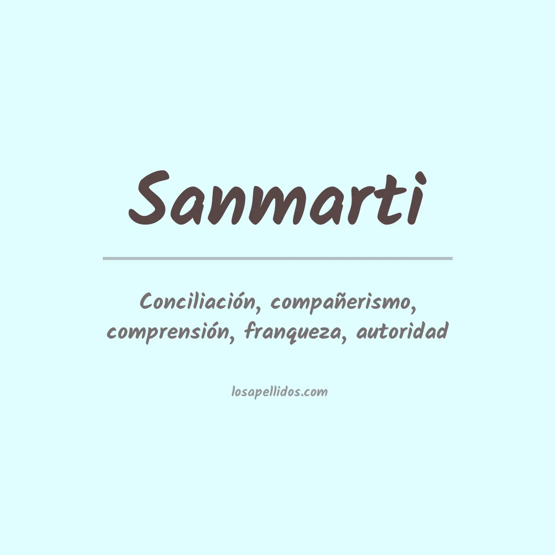 Apellido Sanmarti