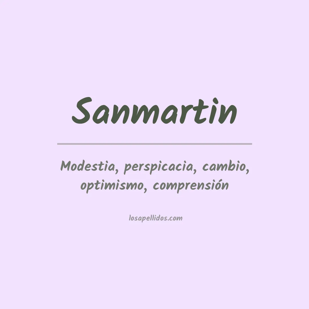 Apellido Sanmartin