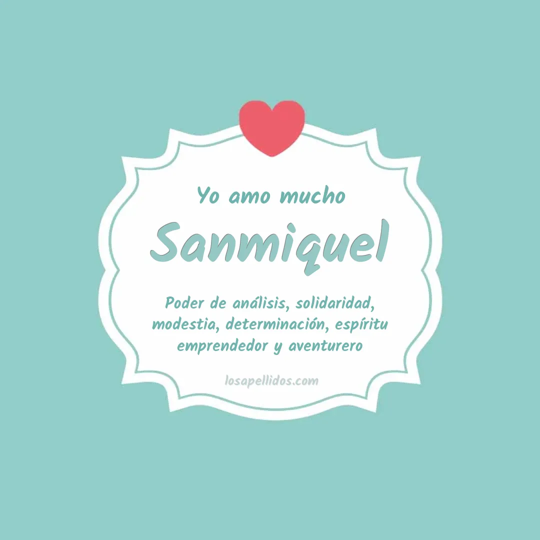 Yo amo mucho Sanmiquel