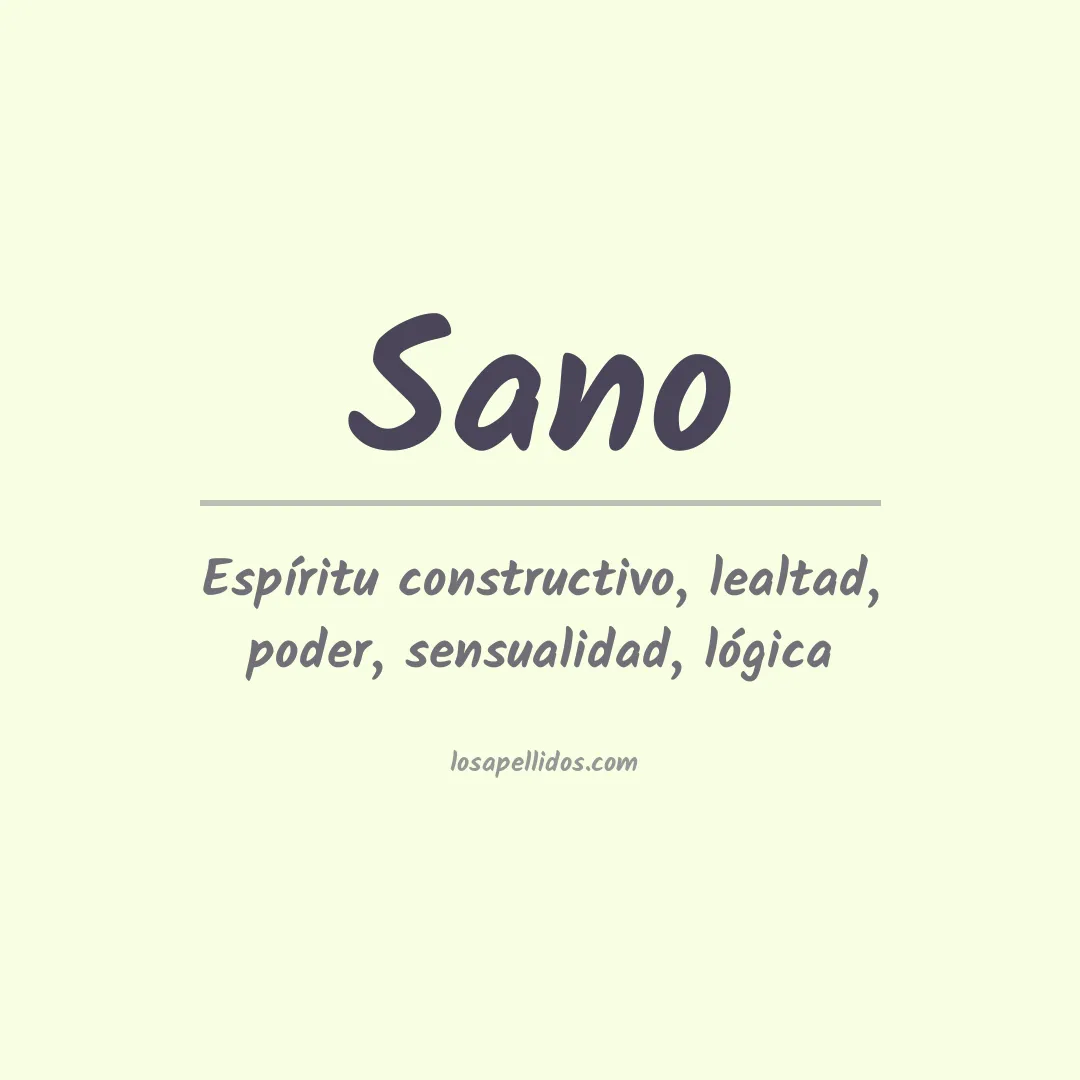 Apellido Sano