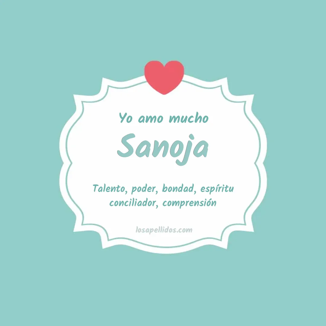Yo amo mucho Sanoja