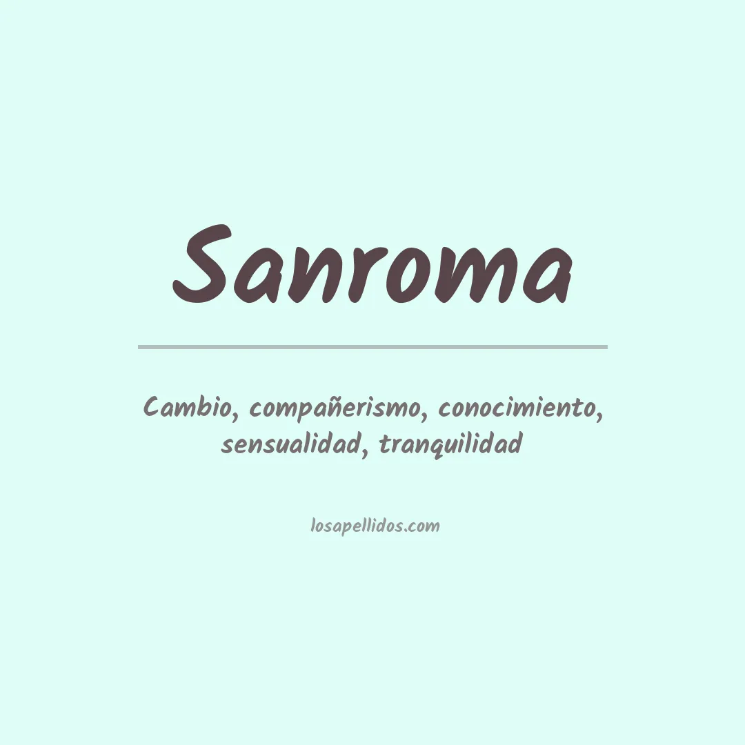Apellido Sanroma