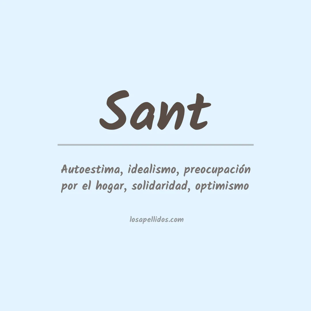 Apellido Sant