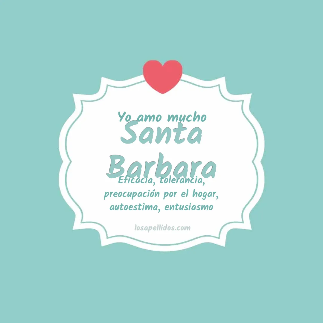 Yo amo mucho Santa barbara