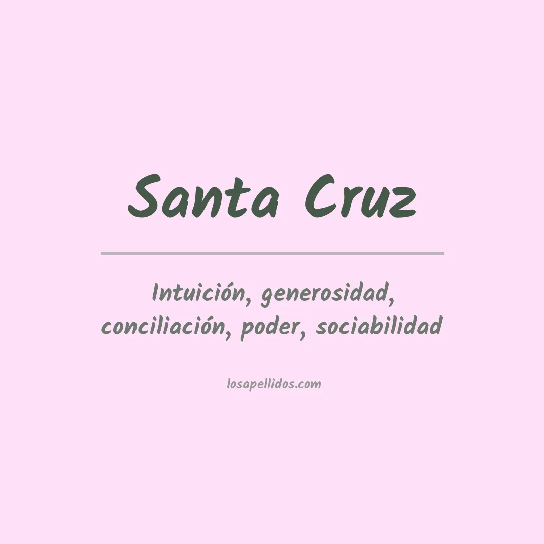 Apellido Santa cruz