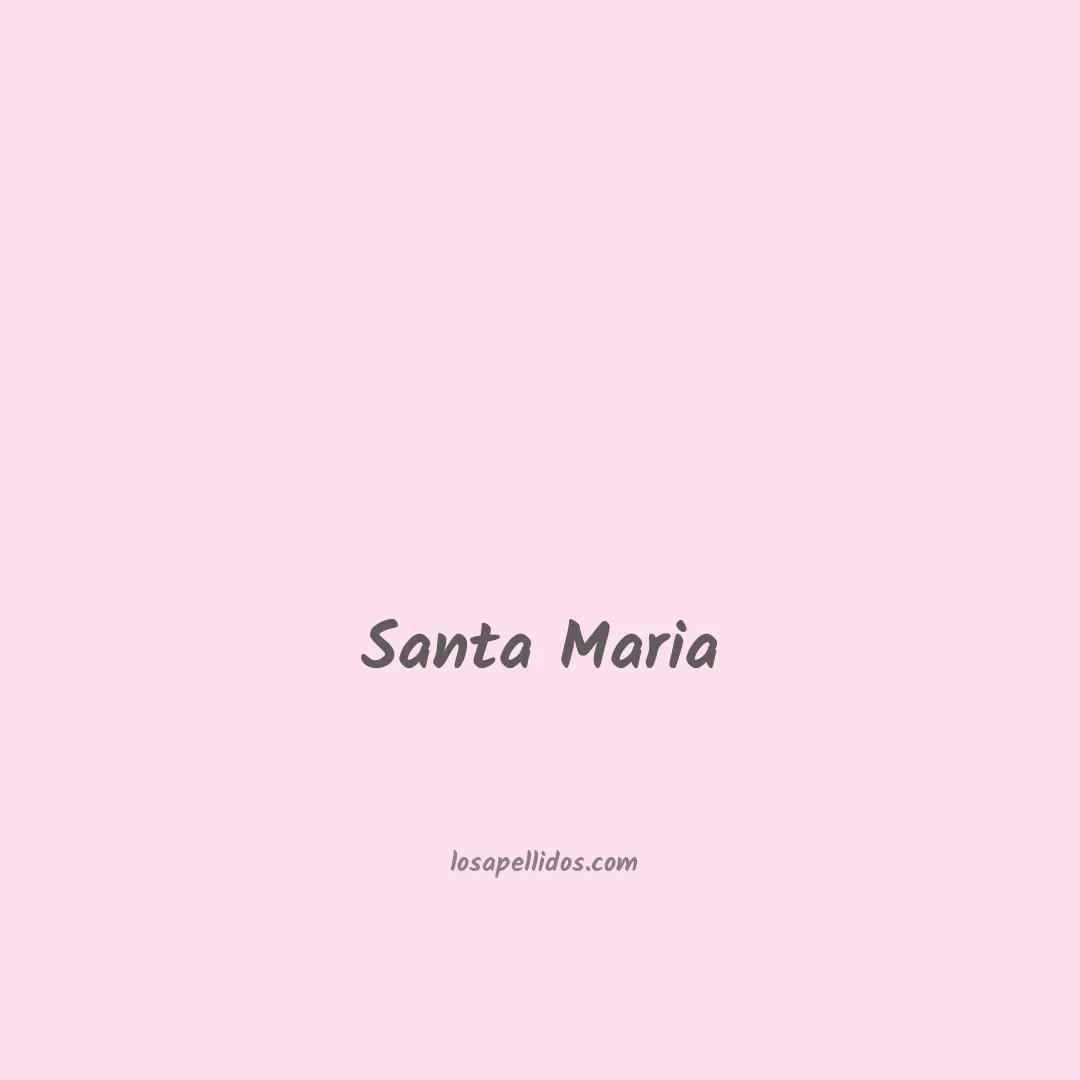 Santa maria en chino
