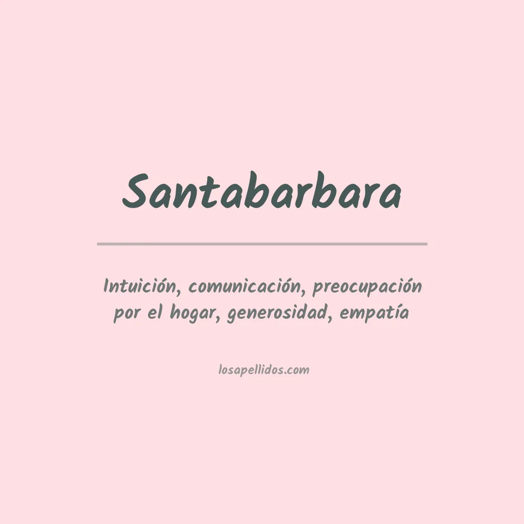 Apellido Santabarbara