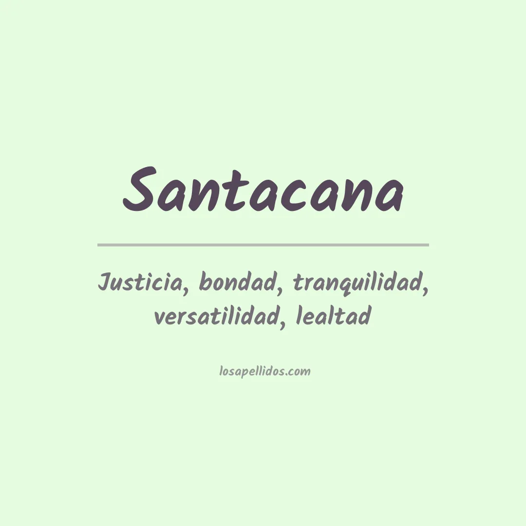 Apellido Santacana