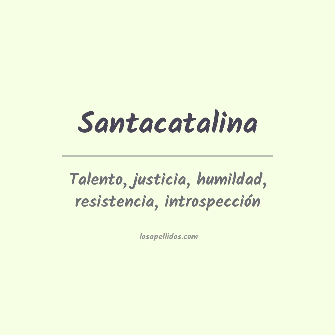 Apellido Santacatalina