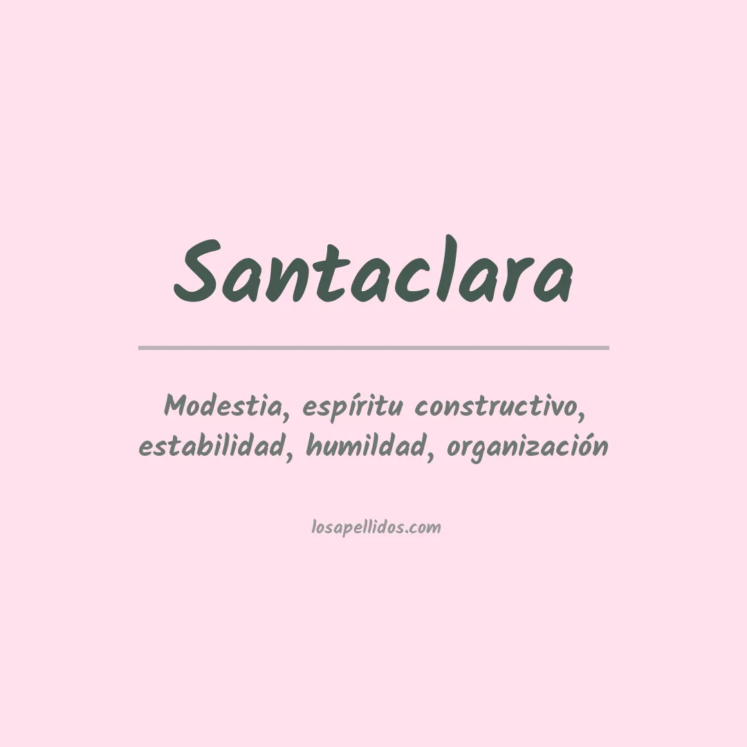 Apellido Santaclara