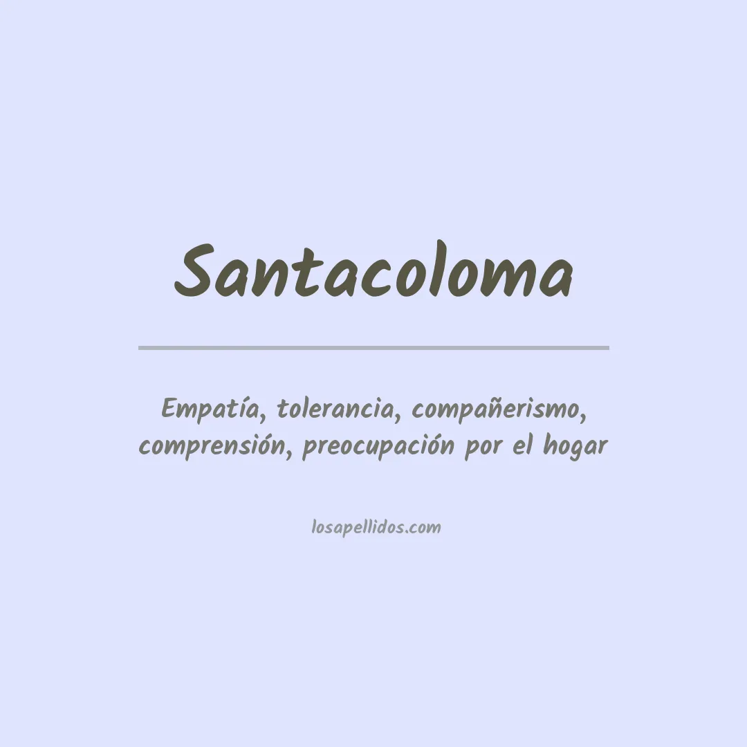 Apellido Santacoloma