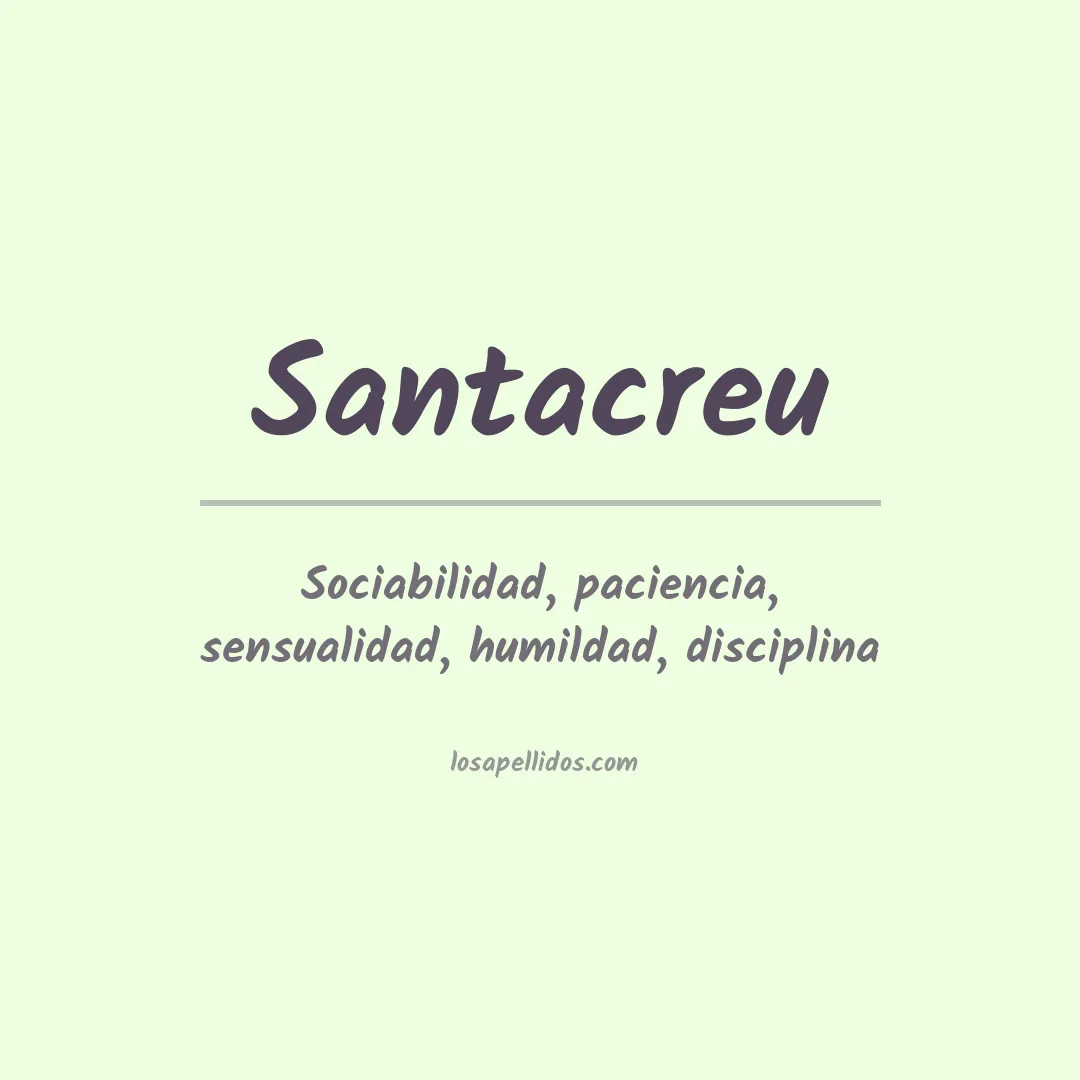 Apellido Santacreu