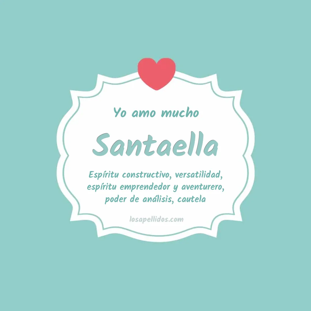 Yo amo mucho Santaella