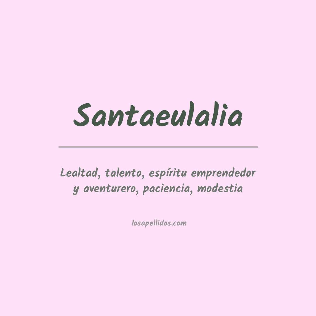 Apellido Santaeulalia