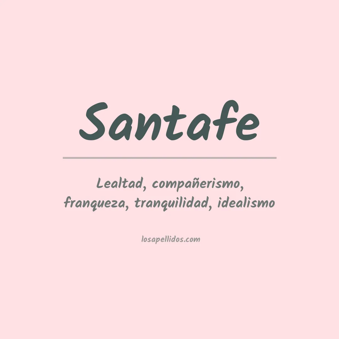 Apellido Santafe