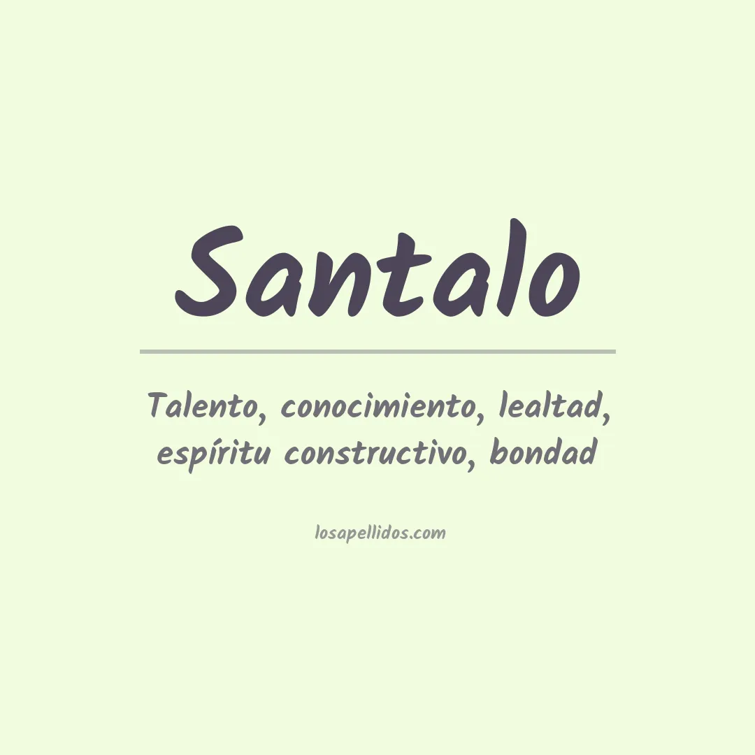 Apellido Santalo