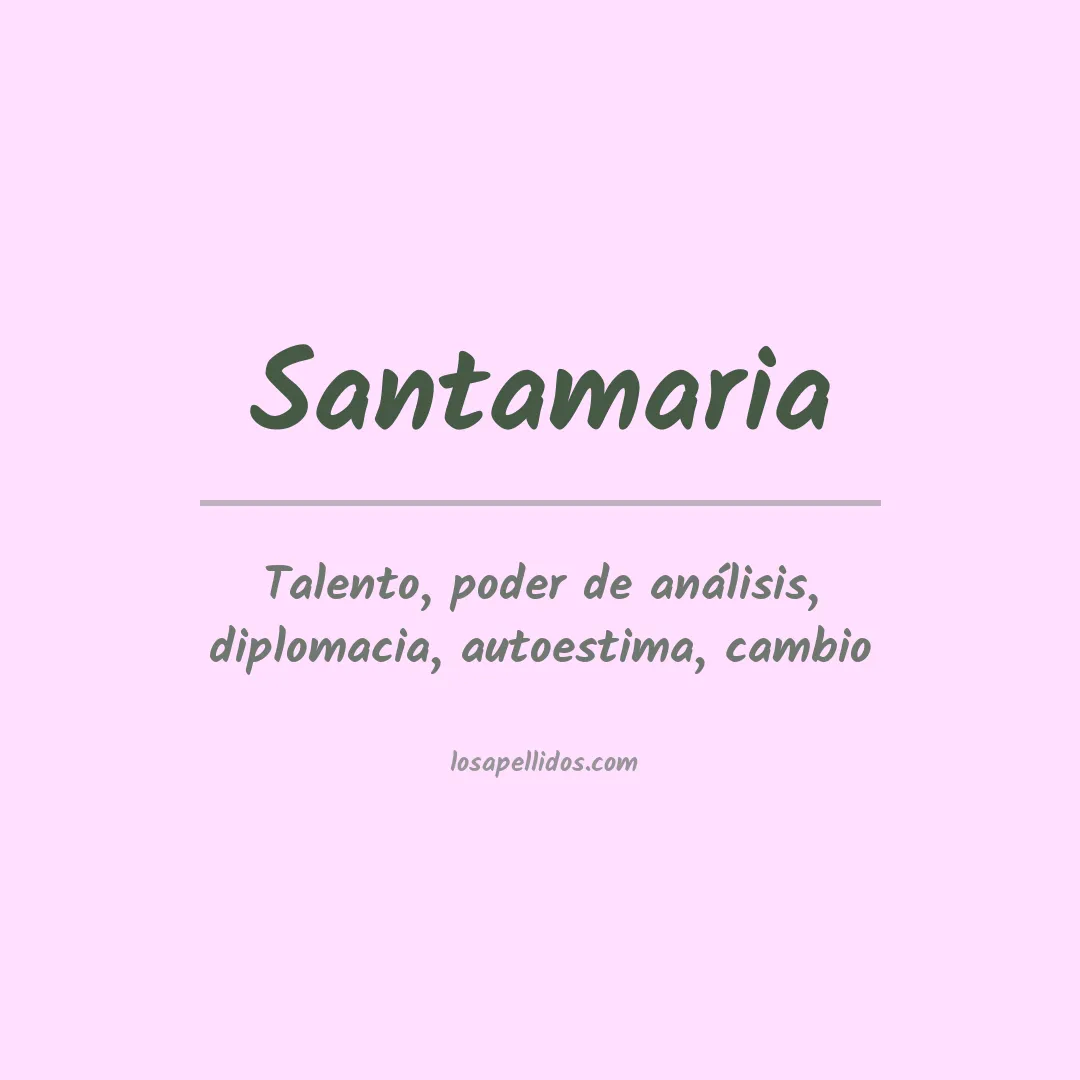 Apellido Santamaria