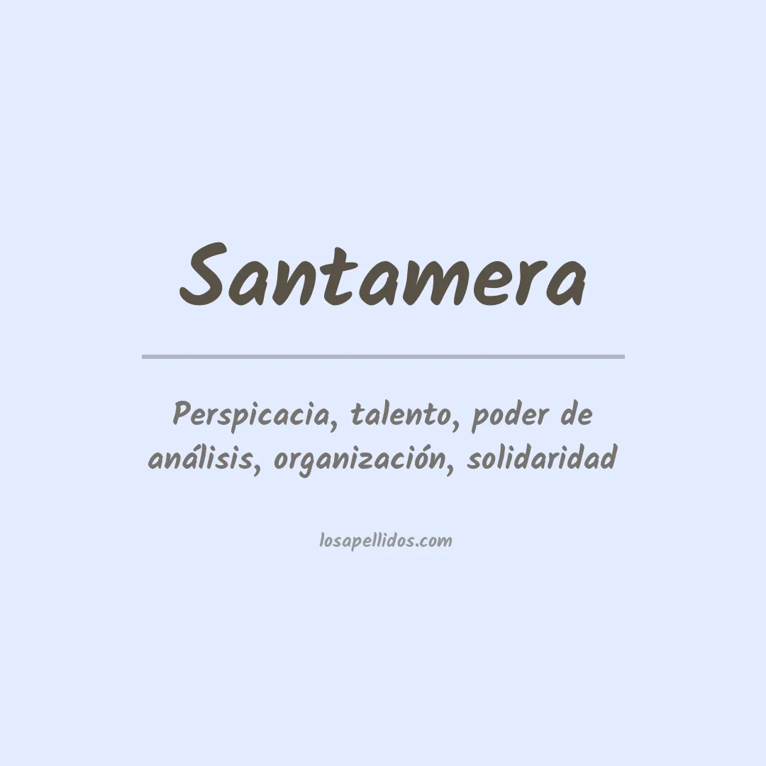 Apellido Santamera