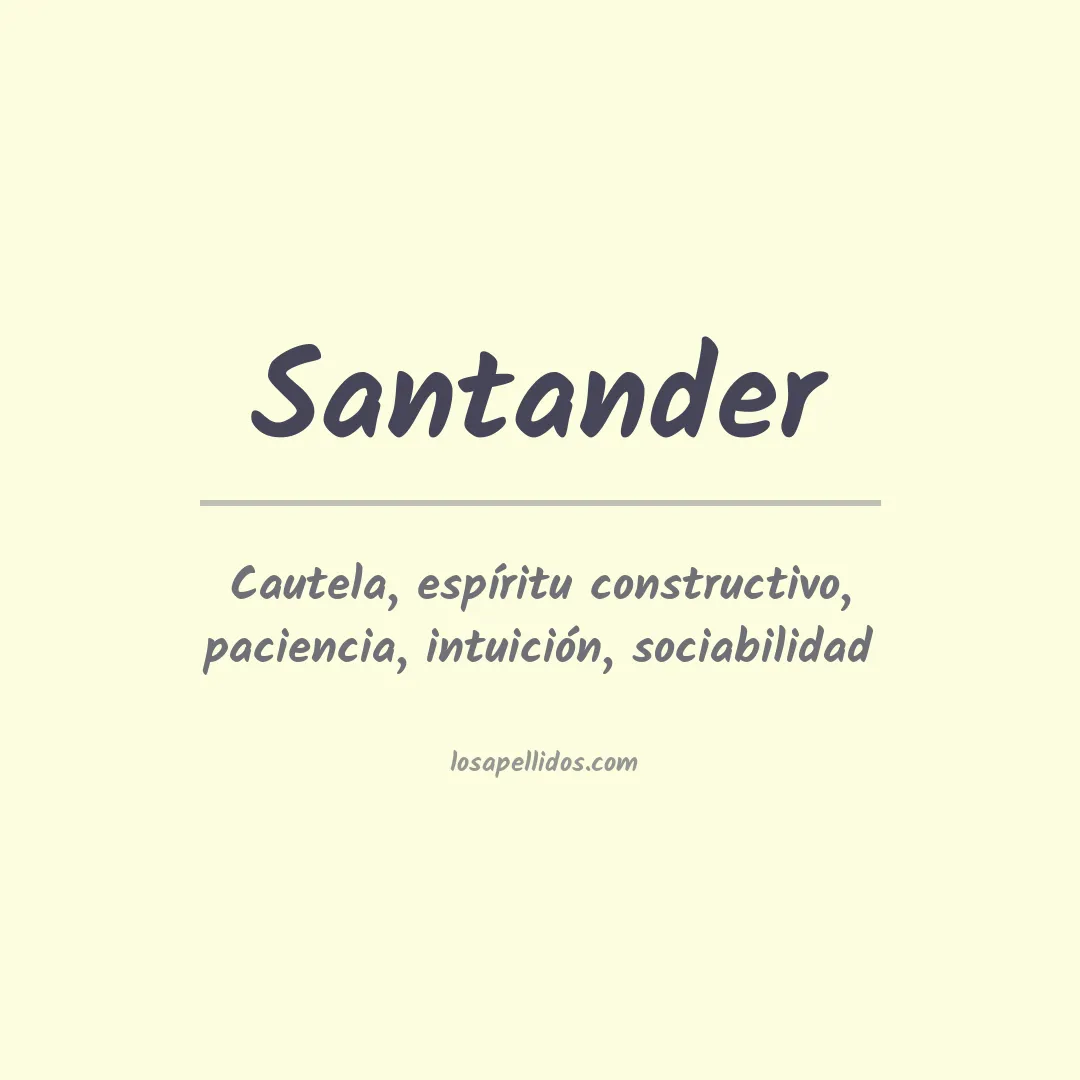 Apellido Santander