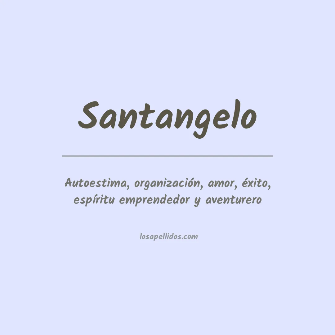Apellido Santangelo