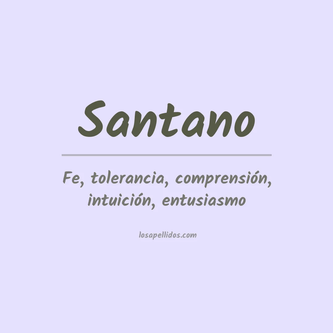 Apellido Santano