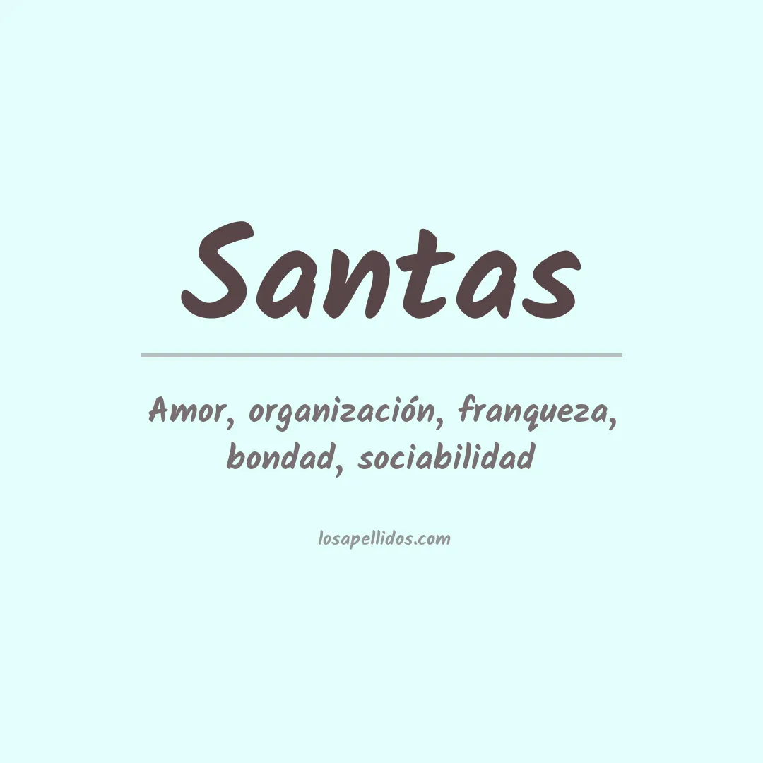 Apellido Santas