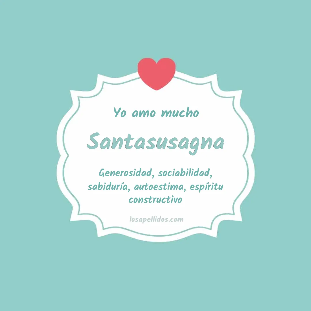 Yo amo mucho Santasusagna