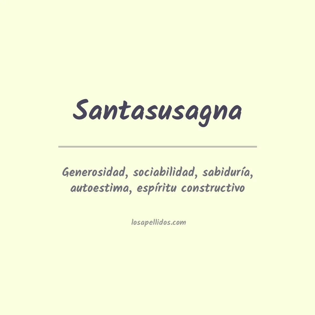 Significado del Apellido Santasusagna